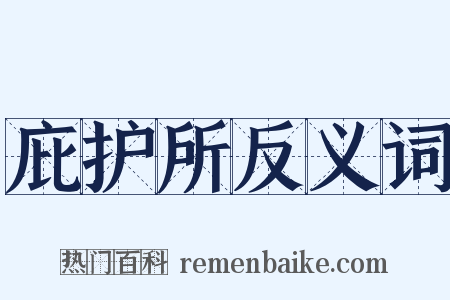 庇护所反义词是什么意思的图片